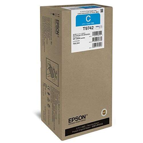 Epson T9742 XXL méretű cián tintapatron, 736,2 ml