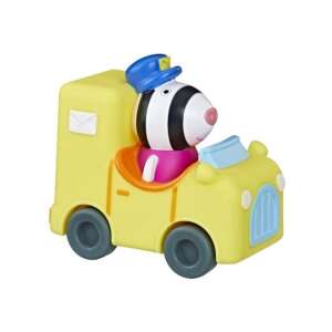 Peppa Pig Zoé Zebra Postwagen, gelbes Spielzeugauto mit Zebrafigur, für Kinder - Peppa Pig