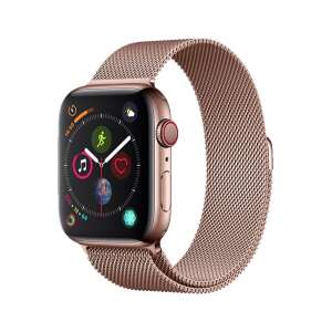 Rózsaszín arany Milanese hurok szíj Apple Watch-hoz, kompatibilis a Series 2, 3, 4 és 5 sorozattal - Okosóra szíj