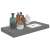 vidaXL magasfényű szürke MDF fali polc 50 x 23 x 3,8 cm