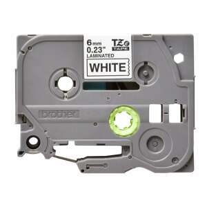 Taśma do etykiet Brother TZE-211 laminowana, szerokość 6 mm, czarny na białym, 8 m długości - Taśma drukująca