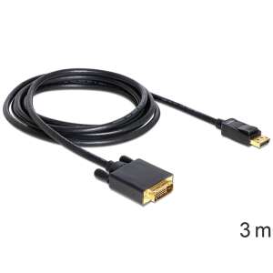 DeLock DisplayPort auf DVI Kabel, 3 Meter, schwarz - DisplayPort-Konverter