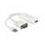 DeLock Adapter VGA do HDMI z dźwiękiem, biały, widok pod kątem