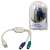 LogiLink AU0004A USB zu PS/2 Adapter, weiß, verpackt