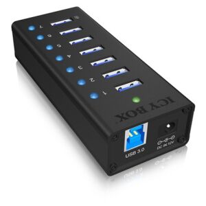 ICY BOX IB-AC618 USB 3.2 Gen 1 (3.1 Gen 1) Type-B 5000 Mbit/s Čierna (IB-AC618) 141667685 - RaidSonic