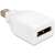 DeLock Mini DisplayPort auf DisplayPort Adapter, weiß, 65239