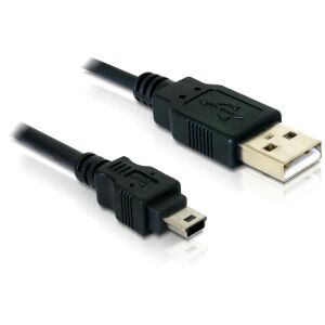 DeLock USB 2.0 A to Mini-B cable, 1.5m - Data Cable