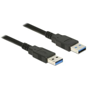 Delock USB 3.0 A Male to A Male Cable 5m - Black - USB Cable