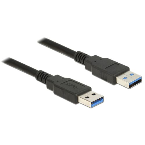 DeLock Cable USB 3.0 Type-A male > USB 3.0 Type-A male 5m Black 85064 168644507 - Adatkábel