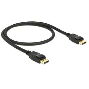 Cablu DeLock DisplayPort 1.2, mufă - mufă, 4K 60Hz, 0,5m - Porturi Display