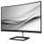 Philips 325E1C 32 inch curved LED monitor, side view with image displayed