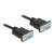 Kabel szeregowy DeLock RS-232 D-Sub9 żeński-żeński null modem, 2 metry, czarny