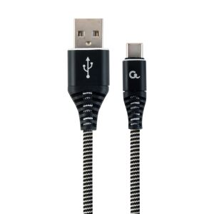 Gembird Type-C към USB-A кабел, 2m премиум оплетка - USB кабел