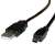 Roline USB-A 2.0 to mini 5 PIN cable, 3m, black