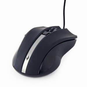 Gembird MUS-GU-02 USB G-laser Mouse Черен, кабелна компютърна мишка с 6 бутона и регулируема DPI - Gembird