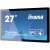 iiyama ProLite TF2738MSC-B2 27 inch Full HD IPS touchscreen monitor, angled view