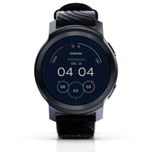 Motorola Moto Watch 100 3,3 cm (1.3") LCD 42 mm Digitális 360 x 330 pixelek Fekete GPS (műhold)
