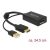Адаптер Delock 62667, От HDMI към DisplayPort 1.2, 4K, М - Ж, Черен (62667) 79830650