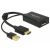 Адаптер Delock 62667, От HDMI към DisplayPort 1.2, 4K, М - Ж, Черен (62667) 79830650