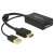 Адаптер DeLock HDMI към DisplayPort с USB кабел за захранване