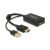 Adaptér DeLock HDMI-A samec &gt; Displayport 1.2 samica čierny 62667 79830650