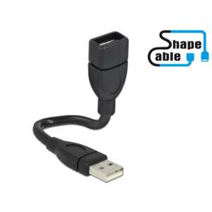 Przedłużacz USB 2.0 DeLock ShapeCable - Typ-A męski na Typ-A żeński - Kabel USB