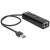 DeLock USB 3.0 Hub with 3 Ports and 1 Gigabit LAN Adapter
