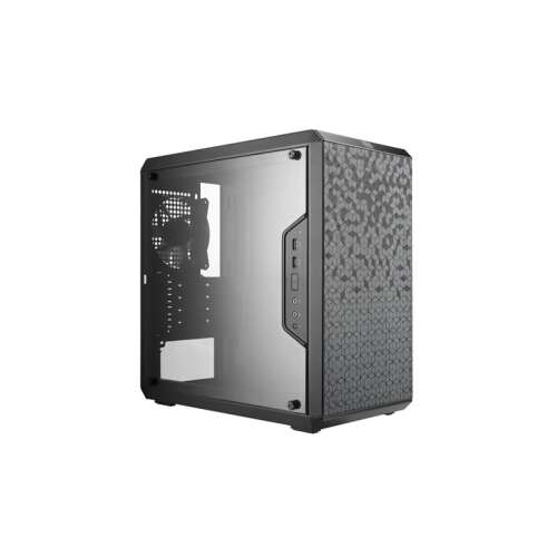 Cooler Master MASTERBOX Q300L Micro ATX computer case, black, side view