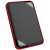 Silicon Power Armor A62S 1TB external hard drive, black with red rubberized edge, angled view