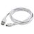 White Gembird USB 2.0 A to Micro-USB Data Cable