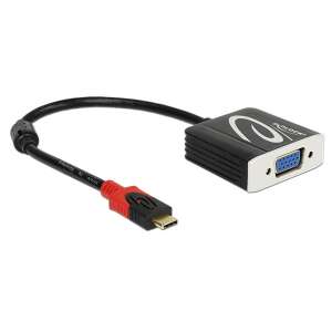 DeLock USB-C - VGA adapter - Csatlakoztasson USB Type-C eszközt VGA kijelzőhöz - VGA átalakító