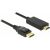 DeLock DisplayPort 1.2 Stecker &gt; High Speed HDMI-A Stecker passiv 4K 2m Kabel Schwarz 85317 107571467