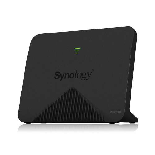 Mesh рутер Synology MR2200ac, черен, преден изглед