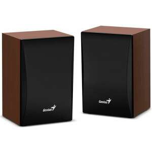 Genius SP-HF380BT Bluetooth speakers, wood finish, black - Genius PC speaker