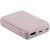Intenso XS10000 10000mAh Power Bank, Розов, страничен изглед, показващ портовете