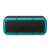 LAMAX Storm1 Bluetooth speaker, front view, turquoise and black, 40W, waterproof, portable