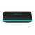 LAMAX Storm1 Bluetooth speaker, top view, turquoise and black, 40W, waterproof, portable