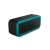 LAMAX Storm1 Bluetooth speaker, side view, turquoise and black, 40W, waterproof, portable