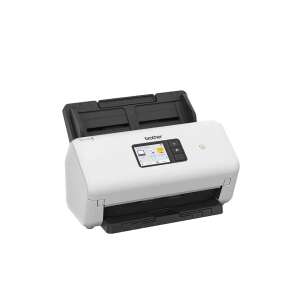 Brother ADS-4500W document scanner, white, front view - Scanner