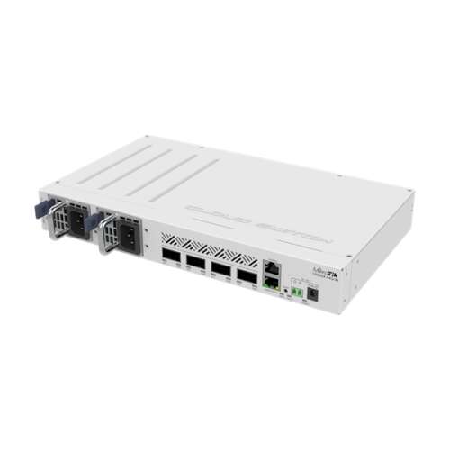 Mikrotik CRS504-4XQ-IN Cloud Router Switch, 1x100Mbps + 4x100Gbit QSFP28, Zarządzany, Montaż w szafie rackowej