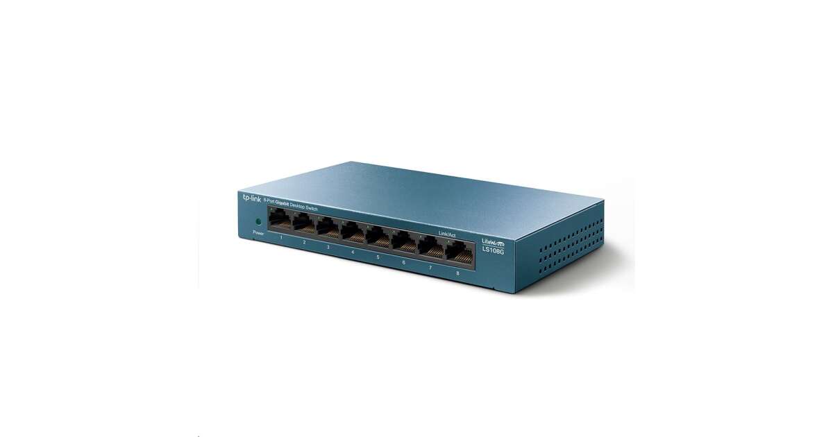 Tp-Link LS108G Switch Ethernet Gigabit A 8 Porte 10/100/1000 Mbps