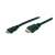 Assmann AK-330106-020-S HDMI - mini HDMI kábel, 2 méter, fekete