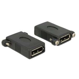 Adaptor AV Delock DisplayPort - DisplayPort negru (85123) 71933138 - Convertoare DisplayPort