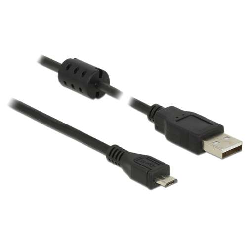 DeLock USB 2.0 A-típusú > Micro-B kábel, 2m, fekete