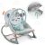 Nukido vibrierende Babywippe mit Vibrationskontrolle, grau und mint