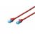 DIGITUS Patchkabel RJ45 U/UTP Cat5e   5.00m rot  Hebelschutz (DK-1512-050/R) 79213589
