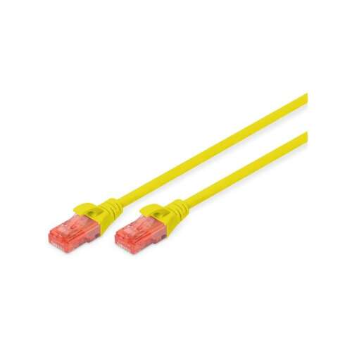 Digitus DK-1617-100/Y 10m Sárga Cat6 UTP Patch kábel - Digitus