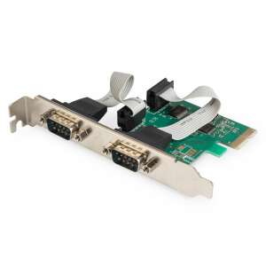 Digitus DS-30000-1 PCI Express Soros I/O Kártya két DB9 csatlakozóval - PCI hálózati kártya