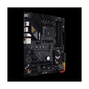 Asus TUF GAMING B550-PLUS AMD B550 ATX motherboard, angled view - ASUS Motherboard