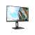 Side view of the AOC 24P2Q 23.8 inch Full HD IPS monitor with a black stand